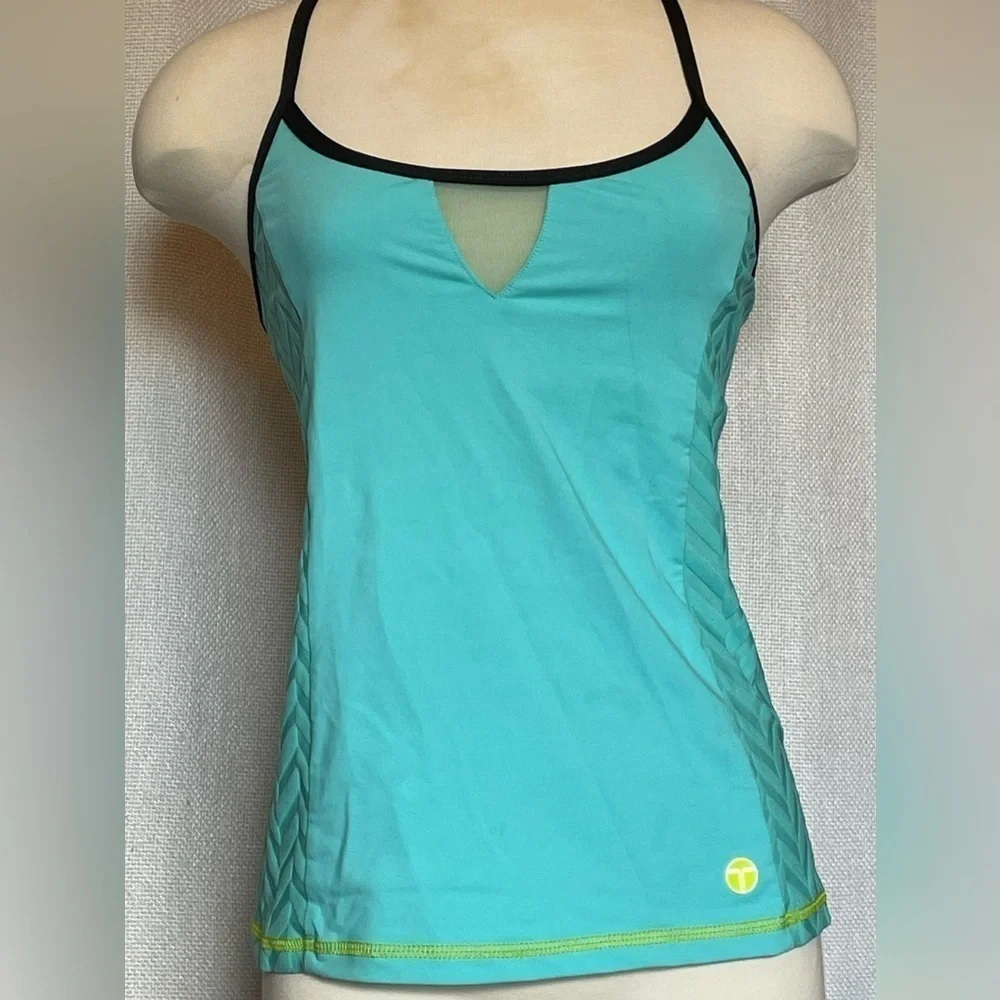 Trina Turk Recreation jacquard and mesh tank top - Picture 4 of 9